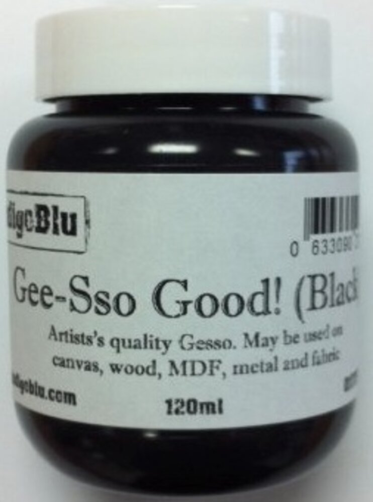 IndigoBlu Gee-Sso Good! Black Artist Quality Gesso 120ml (GSGB120) IndigoBlu Gee-Sso Good! Black Artist Quality Gesso 120ml (GSGB120)