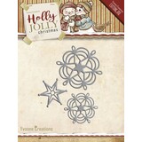 Yvonne Creations Holly Jolly Christmas Snowflake And Star (YCD10073)