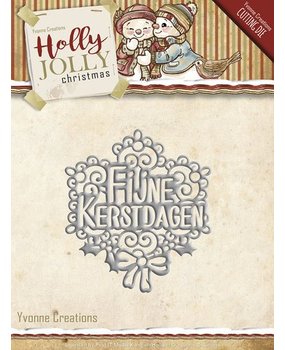 Yvonne Creations Holly Jolly Christmas Fijne Kerstdagen (YCD10074)