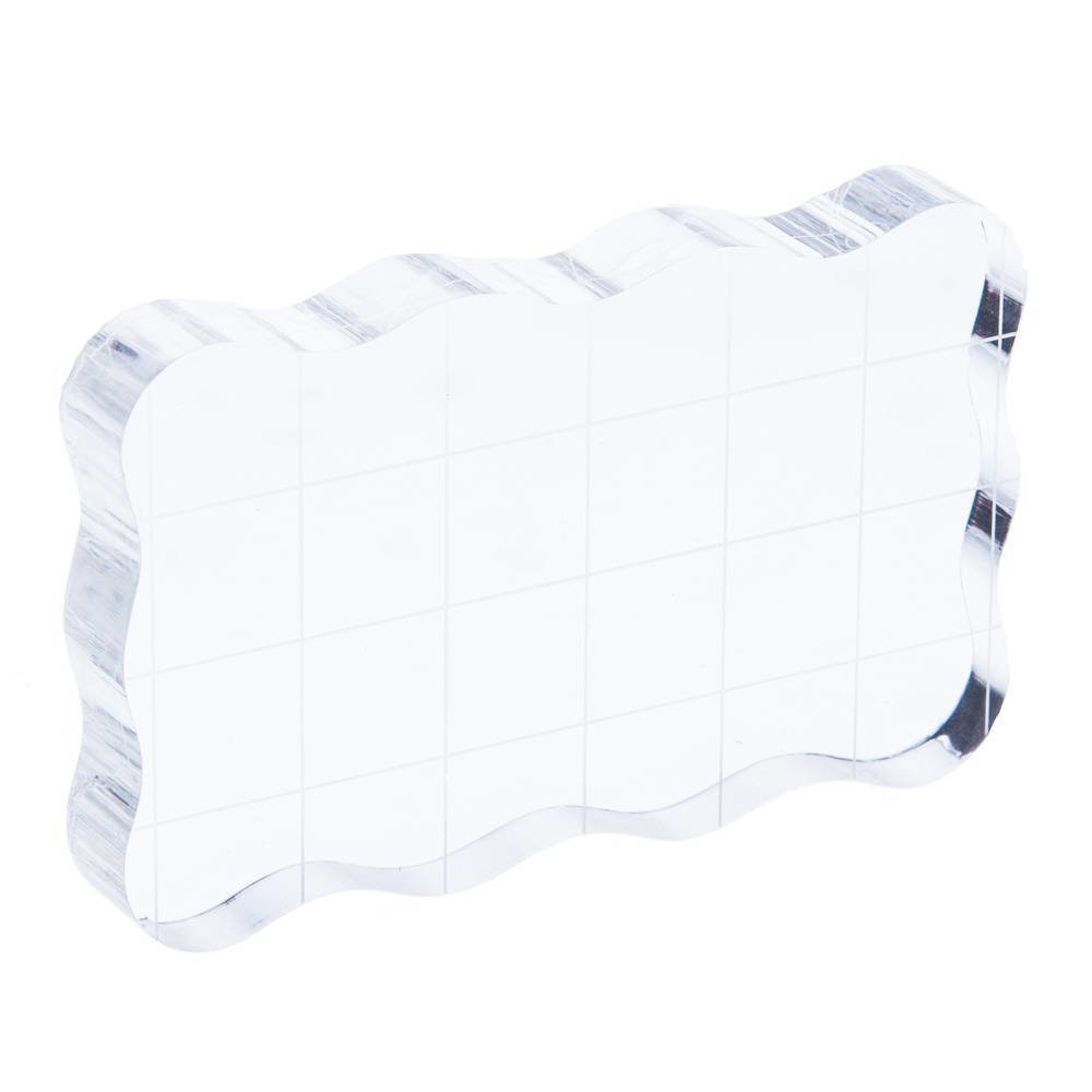 Paperpads.nl SELECT Acryl Stempel Blok Met Raster 8x5 cm Paperpads.nl SELECT Acryl Stempel Blok Met Raster 8x5 cm