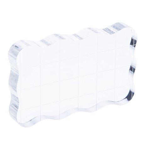 Paperpads.nl SELECT Acryl Stempel Blok Met Raster 8x5 cm Paperpads.nl SELECT Acryl Stempel Blok Met Raster 8x5 cm
