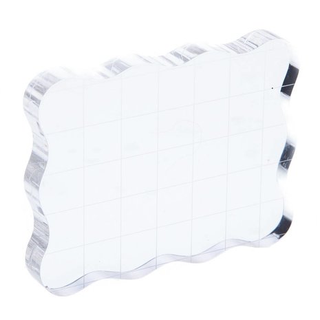 Paperpads.nl SELECT Acryl Stempel Blok Met Raster 9x7 cm Paperpads.nl SELECT Acryl Stempel Blok Met Raster 9x7 cm