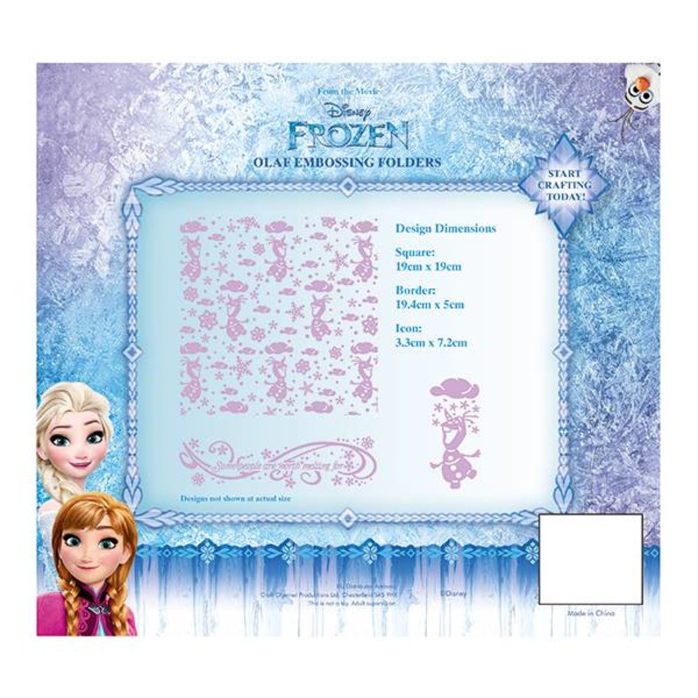 Disney Frozen Olaf Embossing Folder Set (EFDL006)