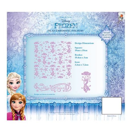 Disney Frozen Olaf Embossing Folder Set (EFDL006)