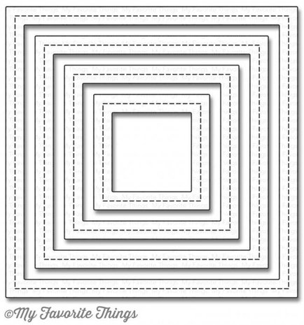 My Favorite Things Die-Namics Single Stitch Line Square Frames (MFT-951)