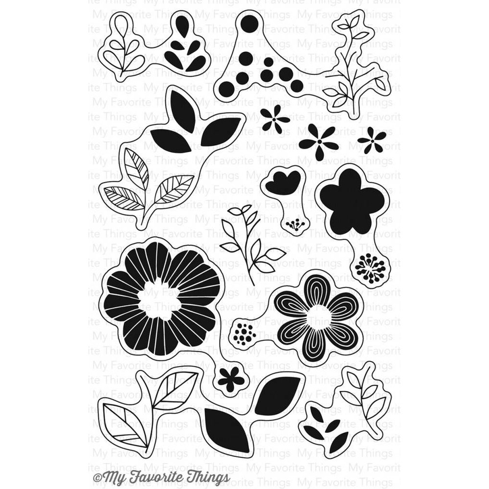 My Favorite Things Bold Blooms Clear Stamps (CS-142) - Paperpads.nl