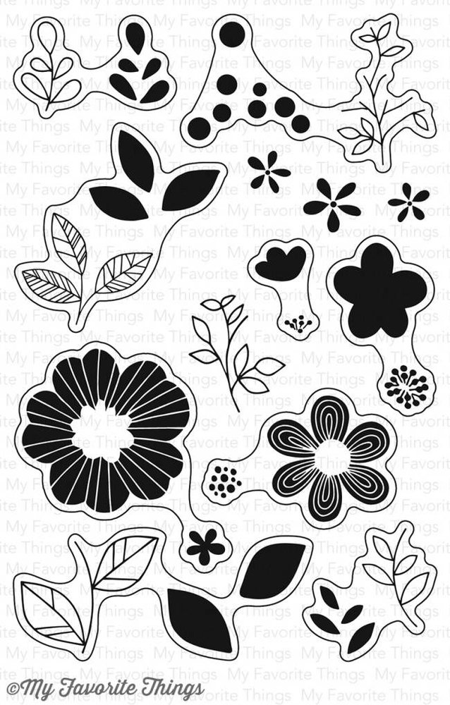 My Favorite Things Bold Blooms Clear Stamps (CS-142) My Favorite Things Bold Blooms Clear Stamps (CS-142)