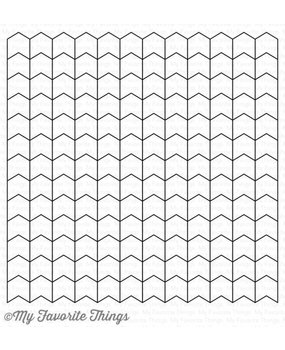 My Favorite Things Chevron Grid Background Stamp (BG-82) My Favorite Things Chevron Grid Background Stamp (BG-82)