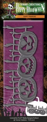 Yvonne Creations Happy Halloween Happy Pumpkins (YCD10077)