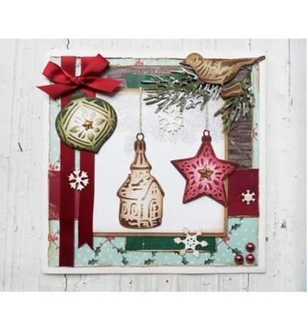 Marianne Design Craftable Tiny's Ornaments Church & Owl (CR1381)