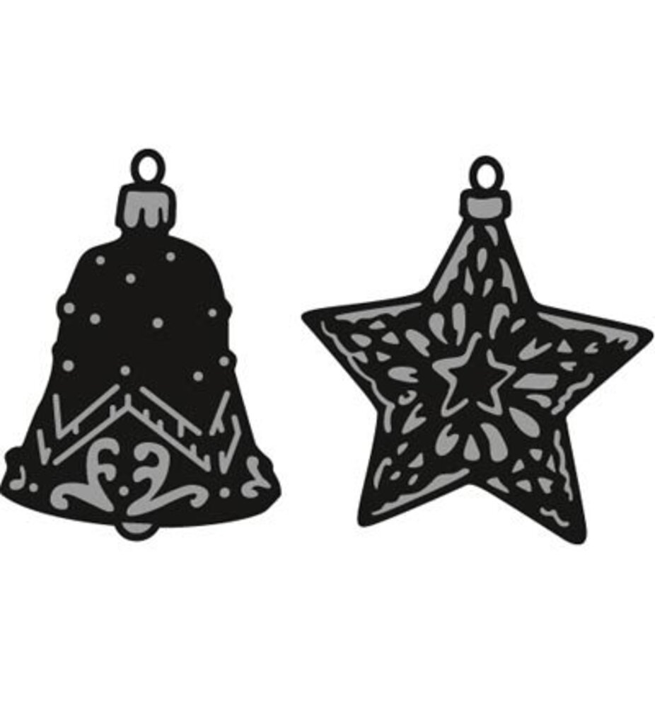 Marianne Design Craftable Tiny's Ornaments Star & Bell (CR1382) Marianne Design Craftable Tiny's Ornaments Star & Bell (CR1382)