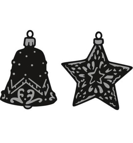 Marianne Design Craftable Tiny's Ornaments Star & Bell (CR1382) Marianne Design Craftable Tiny's Ornaments Star & Bell (CR1382)