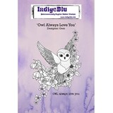 IndigoBlu Owl Always Love You A6 Rubber Stamp (IND0278)