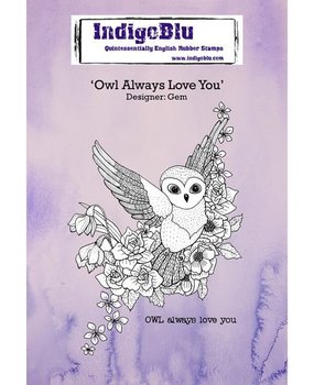IndigoBlu Owl Always Love You A6 Rubber Stamp (IND0278)