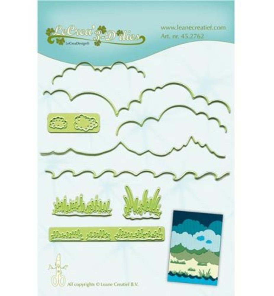 Leane Creatief LeCrea' 3D Dies Background Dies Landscape (45.2762)