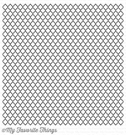 My Favorite Things Moroccan Lattice Background Stamp 6x6 Inch Cling Rubber (BG-57)
