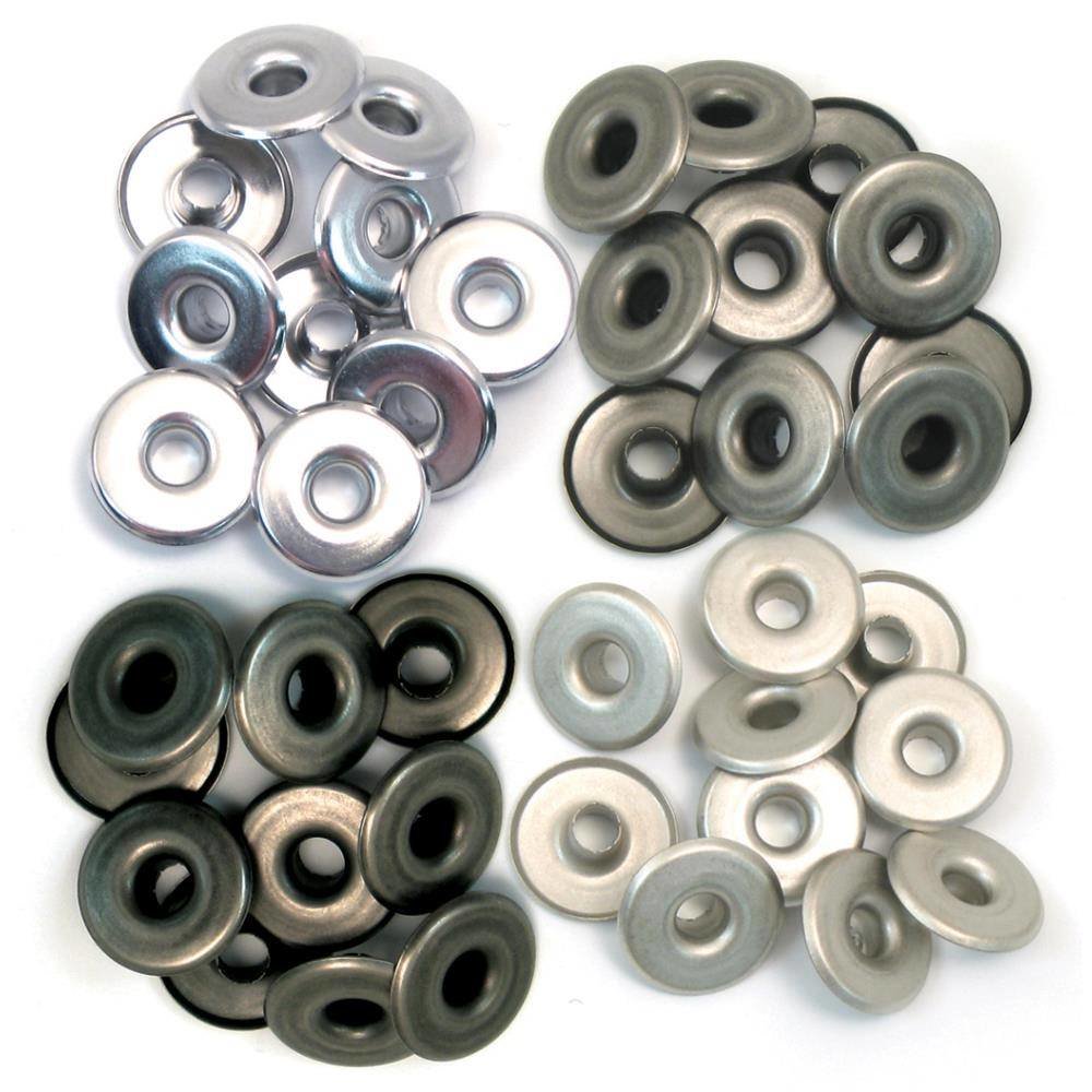 We R Memory Keepers Wide Eyelets Cool Metal (41596-1) We R Memory Keepers Wide Eyelets Cool Metal (41596-1)