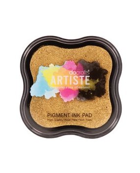 Artiste Metallic Pigment Ink Pad - Metallic Gold (DOA 550110)