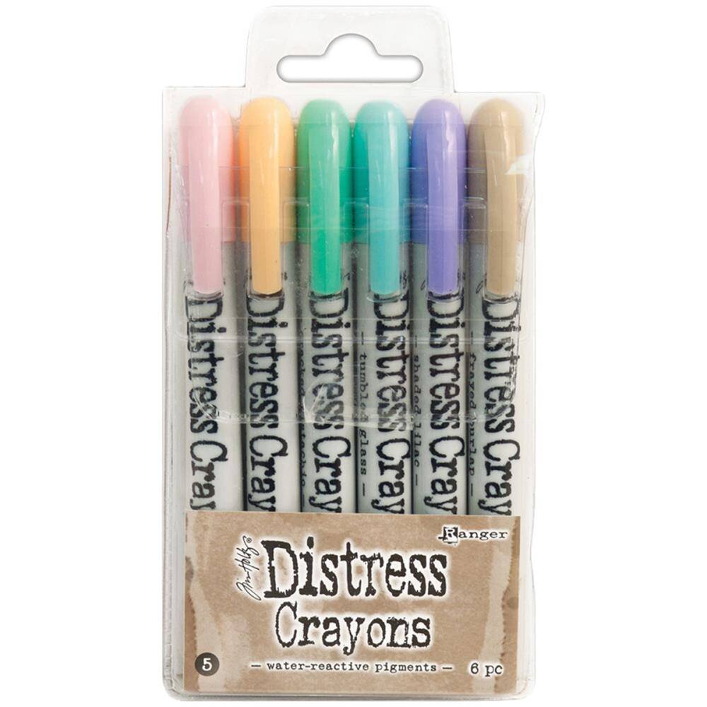 Ranger Tim Holtz Distress Crayon Set 5 (TDBK51756) Ranger Tim Holtz Distress Crayon Set 5 (TDBK51756)