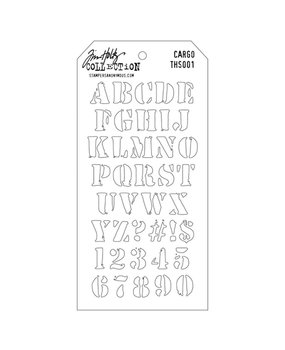 Stampers Anonymous Tim Holtz Cargo Layering Stencil (THS001) Stampers Anonymous Tim Holtz Cargo Layering Stencil (THS001)