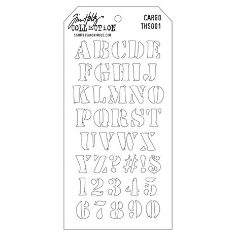 Stampers Anonymous Tim Holtz Cargo Layering Stencil (THS001) Stampers Anonymous Tim Holtz Cargo Layering Stencil (THS001)