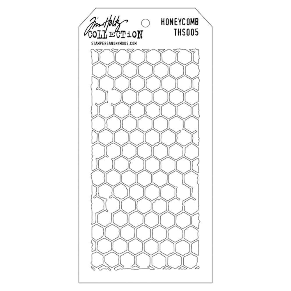 Stampers Anonymous Tim Holtz Honeycomb Layering Stencil (THS005) Stampers Anonymous Tim Holtz Honeycomb Layering Stencil (THS005)