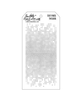 Stampers Anonymous Tim Holtz Dot Fade Layering Stencil (THS006) Stampers Anonymous Tim Holtz Dot Fade Layering Stencil (THS006)
