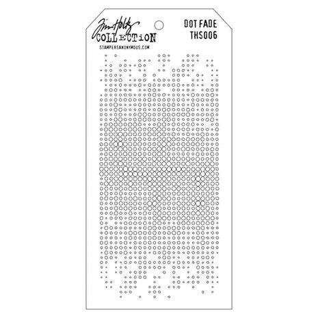 Stampers Anonymous Tim Holtz Dot Fade Layering Stencil (THS006) Stampers Anonymous Tim Holtz Dot Fade Layering Stencil (THS006)