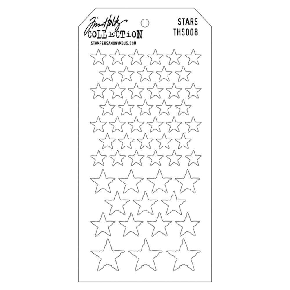 Stampers Anonymous Tim Holtz Stars Layering Stencil (THS008) Stampers Anonymous Tim Holtz Stars Layering Stencil (THS008)