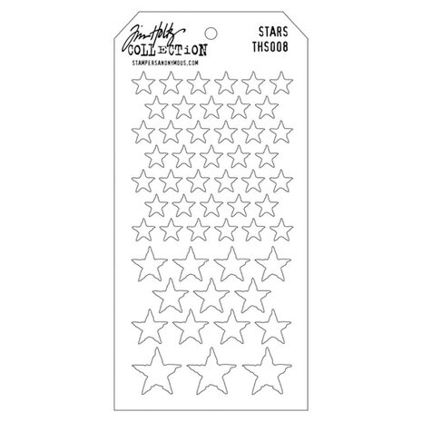 Stampers Anonymous Tim Holtz Stars Layering Stencil (THS008) Stampers Anonymous Tim Holtz Stars Layering Stencil (THS008)