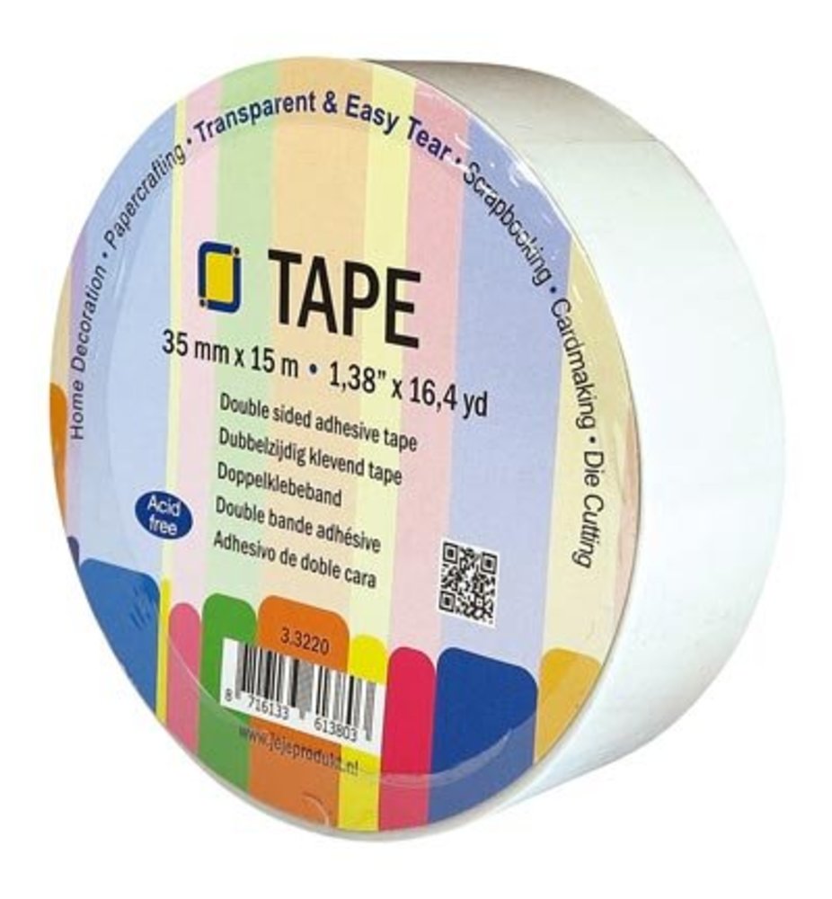 JEJE Produkt 35mm Double Sided Adhesive Tape (3.3220) JEJE Produkt 35mm Double Sided Adhesive Tape (3.3220)