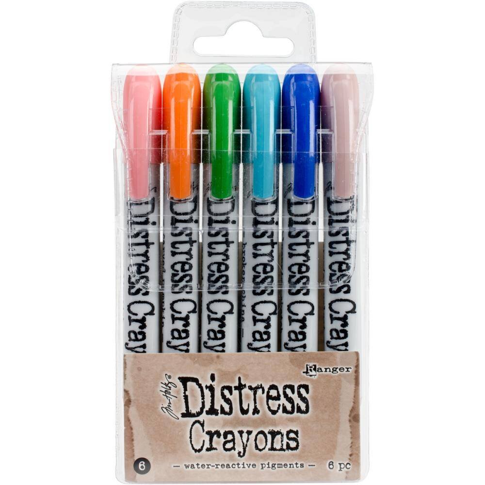 Ranger Tim Holtz Distress Crayon Set 6 (TDBK51763) Ranger Tim Holtz Distress Crayon Set 6 (TDBK51763)