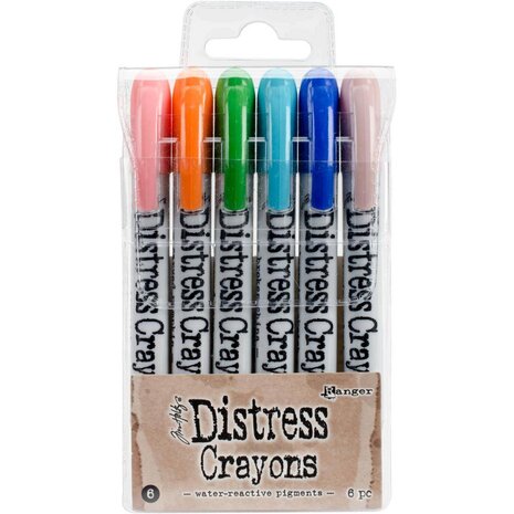 Ranger Tim Holtz Distress Crayon Set 6 (TDBK51763) Ranger Tim Holtz Distress Crayon Set 6 (TDBK51763)