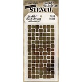 Stampers Anonymous Tim Holtz Tiles Layering Stencil (THS042)