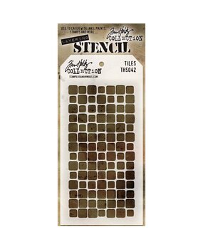 Stampers Anonymous Tim Holtz Tiles Layering Stencil (THS042) Stampers Anonymous Tim Holtz Tiles Layering Stencil (THS042)