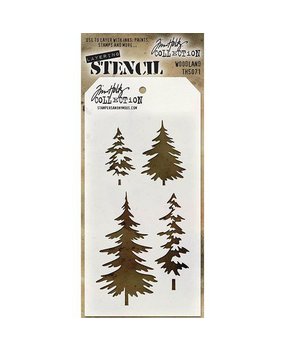 Stampers Anonymous Tim Holtz Woodland Layering Stencil (THS071) Stampers Anonymous Tim Holtz Woodland Layering Stencil (THS071)