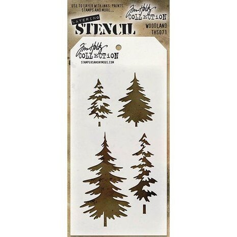 Stampers Anonymous Tim Holtz Woodland Layering Stencil (THS071) Stampers Anonymous Tim Holtz Woodland Layering Stencil (THS071)