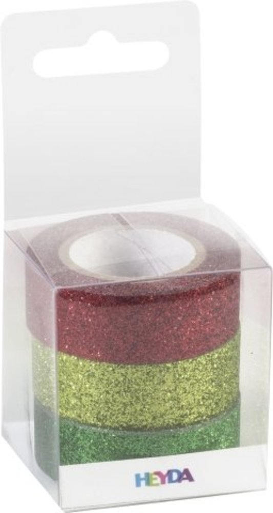 Heyda Zelfklevende Glitter Tape Set Christmas (203584377) Heyda Zelfklevende Glitter Tape Set Christmas (203584377)