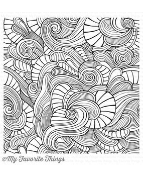 My Favorite Things Wavy Coloring Book Stamp 6x6 Inch Cling Rubber (BG-86) My Favorite Things Wavy Coloring Book Stamp 6x6 Inch Cling Rubber (BG-86)