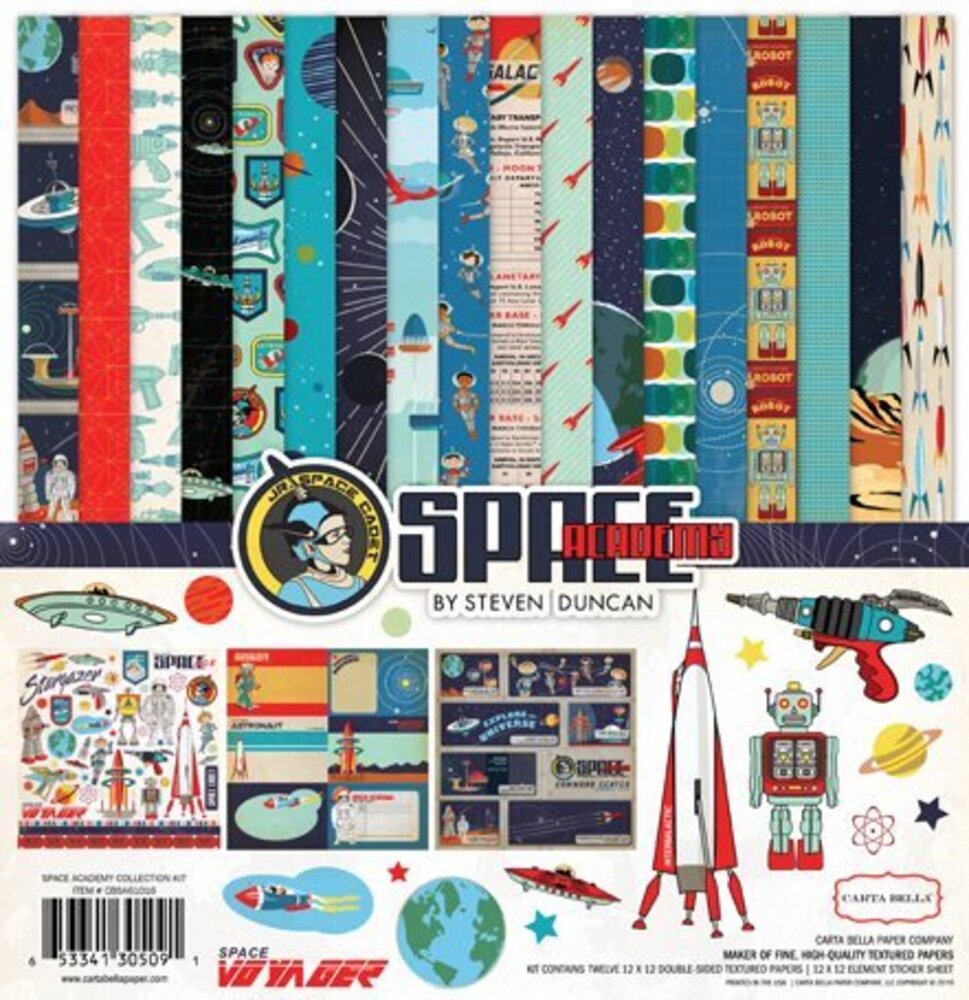 Carta Bella Space Academy Collection Kit 12x12 Inch Collection Kit (CBSA61016) Carta Bella Space Academy Collection Kit 12x12 Inch Collection Kit (CBSA61016)