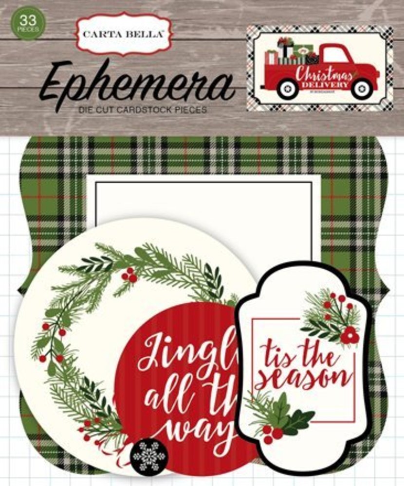 Carta Bella Christmas Delivery Ephemera (CBCD58024) Carta Bella Christmas Delivery Ephemera (CBCD58024)