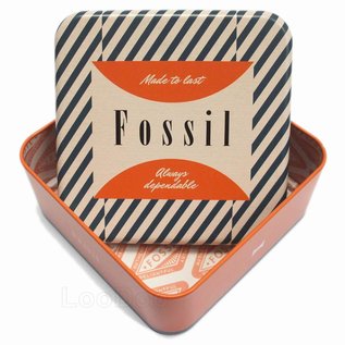 Fossil Fossil Vintage Sammler Blechdose zur Schmuck Aufbewahrung neu