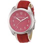 Calvin Klein Leder Armbanduhr IMPULSE Herrenuhr  rot K5811191