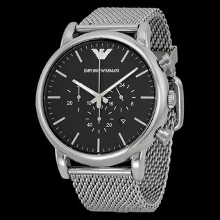 Armani Armani Edelstahl Herrenuhr Armbanduhr Chronograph Luigi AR1808 NEU