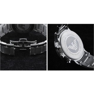 Armani Edelstahl Herrenuhr Armbanduhr Chronograph AR2459