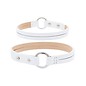 Fossil Fossil Armband, Damen, Farbe weiss, für Fossil Charm Anhänger, mit Edelstahl Carrier, Modellnummer JF00696040, Bettelarmband, Charmarmband, Grösse 17-19 cm