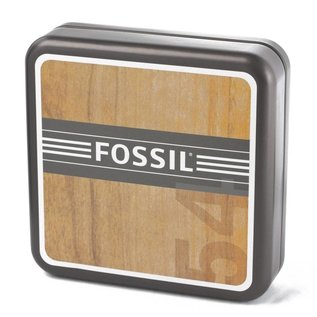 Fossil Original Fossil Charm-Armband mit Perlen, Damen, aus Edelstahl und Leder - Farbe silber und braun -  für Fossil Charm Anhänger -  JF88175040