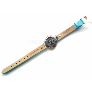 s.Oliver Damen Armbanduhr Leder türkisfarben SO-2888-LQ NEU