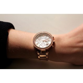 Michael Kors Damenuhr Edelstahl Roségoldfarben MK5491 Parker NEU!