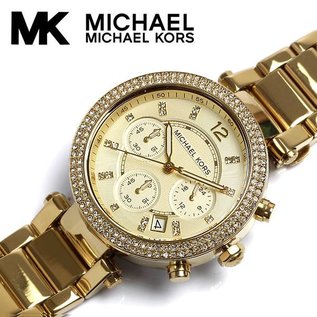 Michael Kors Michael Kors®-Damenuhr goldfarben MK5354 Parker Chronograph